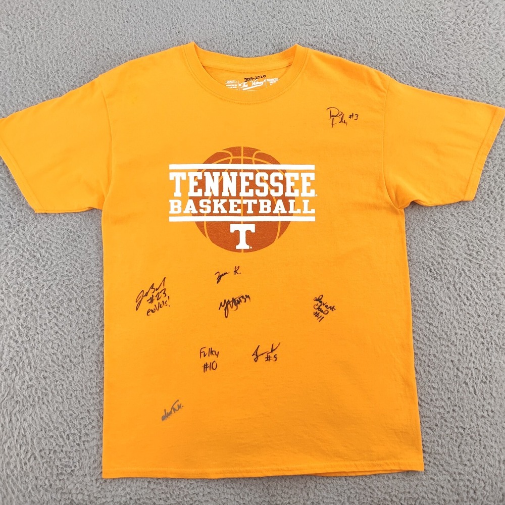 Tennessee Volunteers Basketball T Shirt Youth XL Signed Autographed Pons Fulky